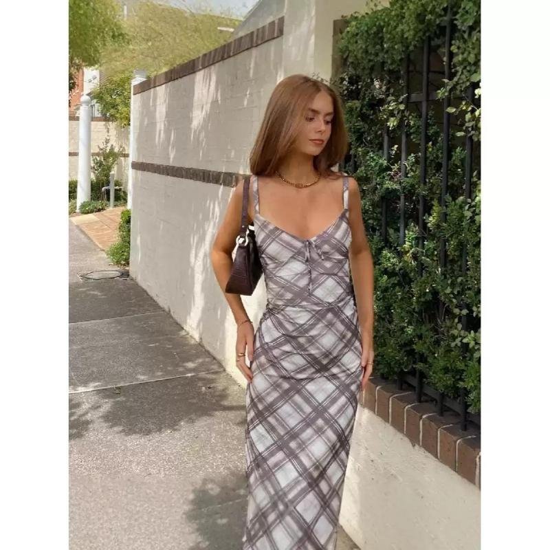 Retro Polka Dot Bodycon Dress - 图片 2