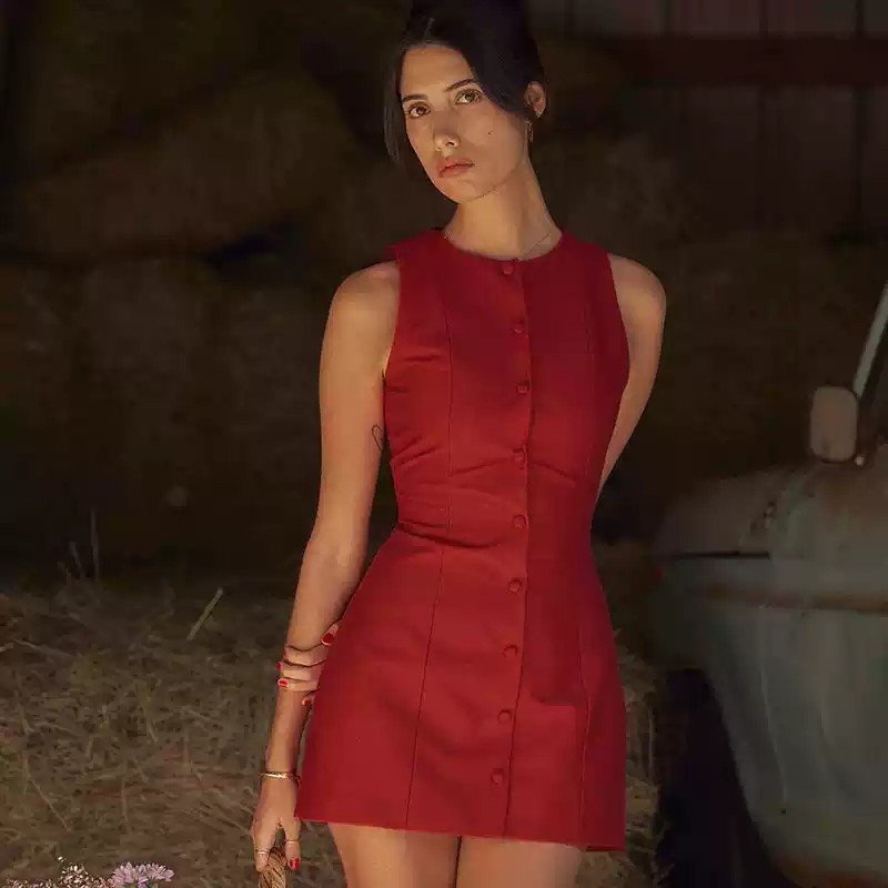 Figure-Flattering Mini Dress - 图片 3