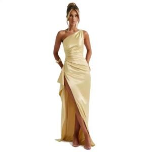 High Slit Bodycon Maxi Gown