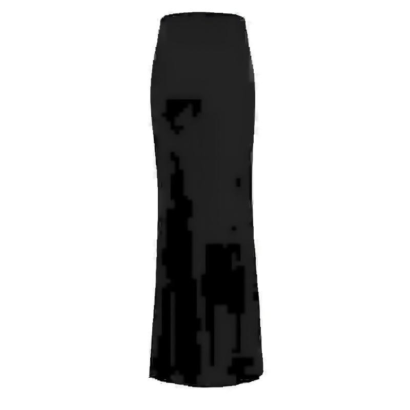 Black Slim High Skirt