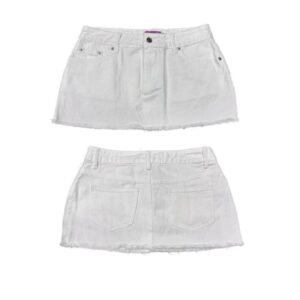 Washed Denim Y2K Mini Skirt
