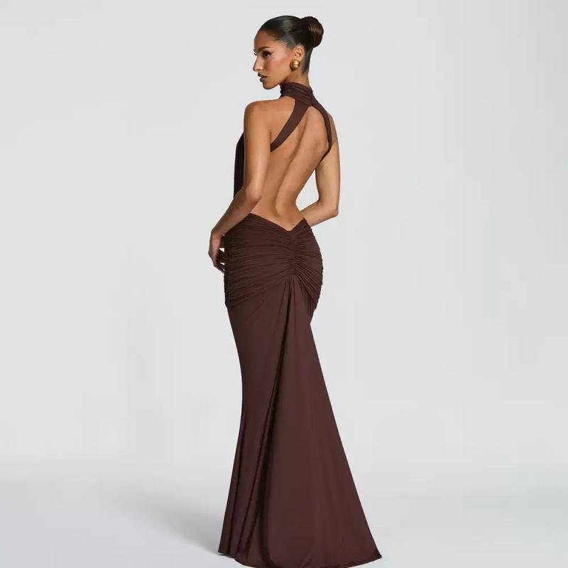 Open Back Mermaid Maxi Dress - 图片 3