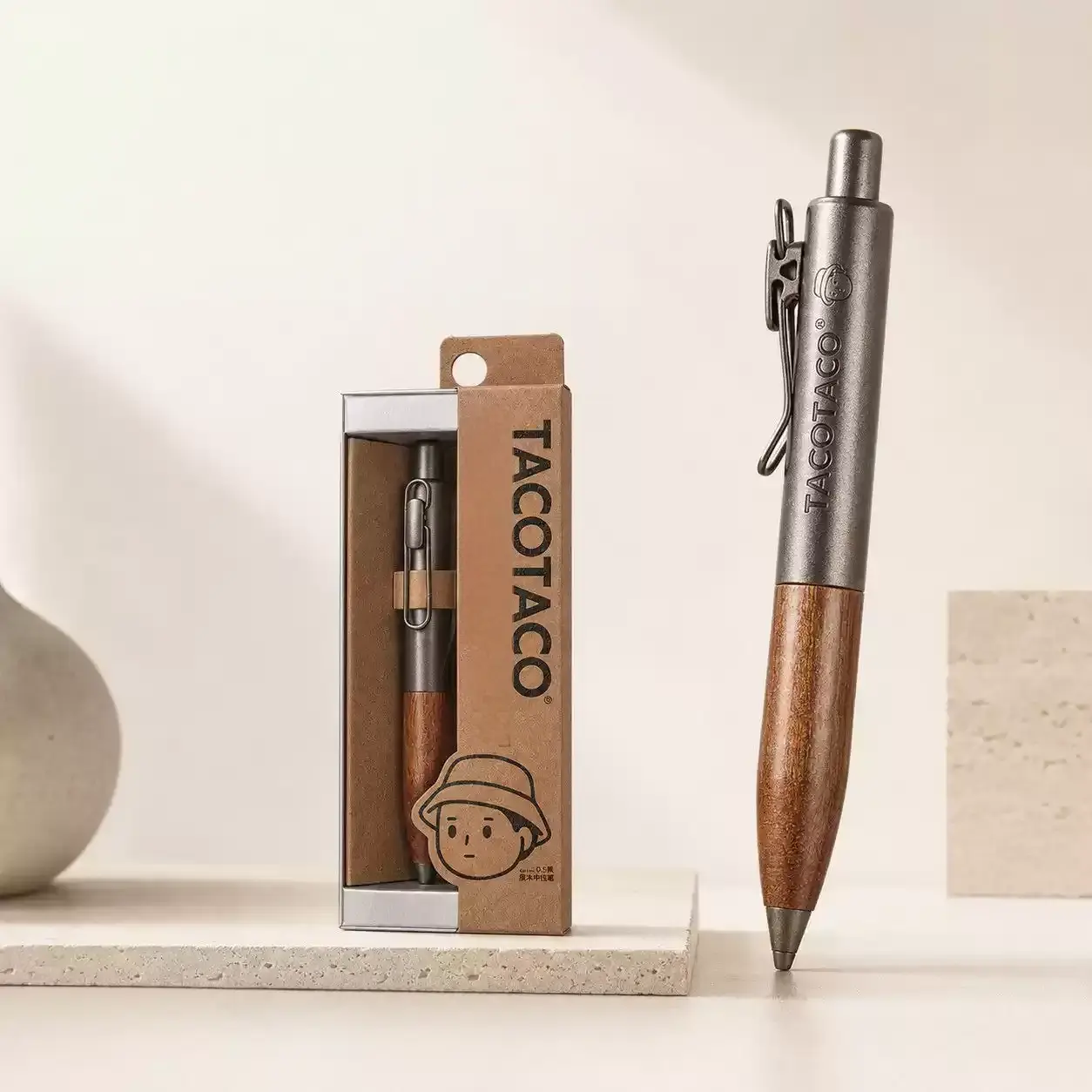 Wooden-Barrel Gel Pen - Image 2